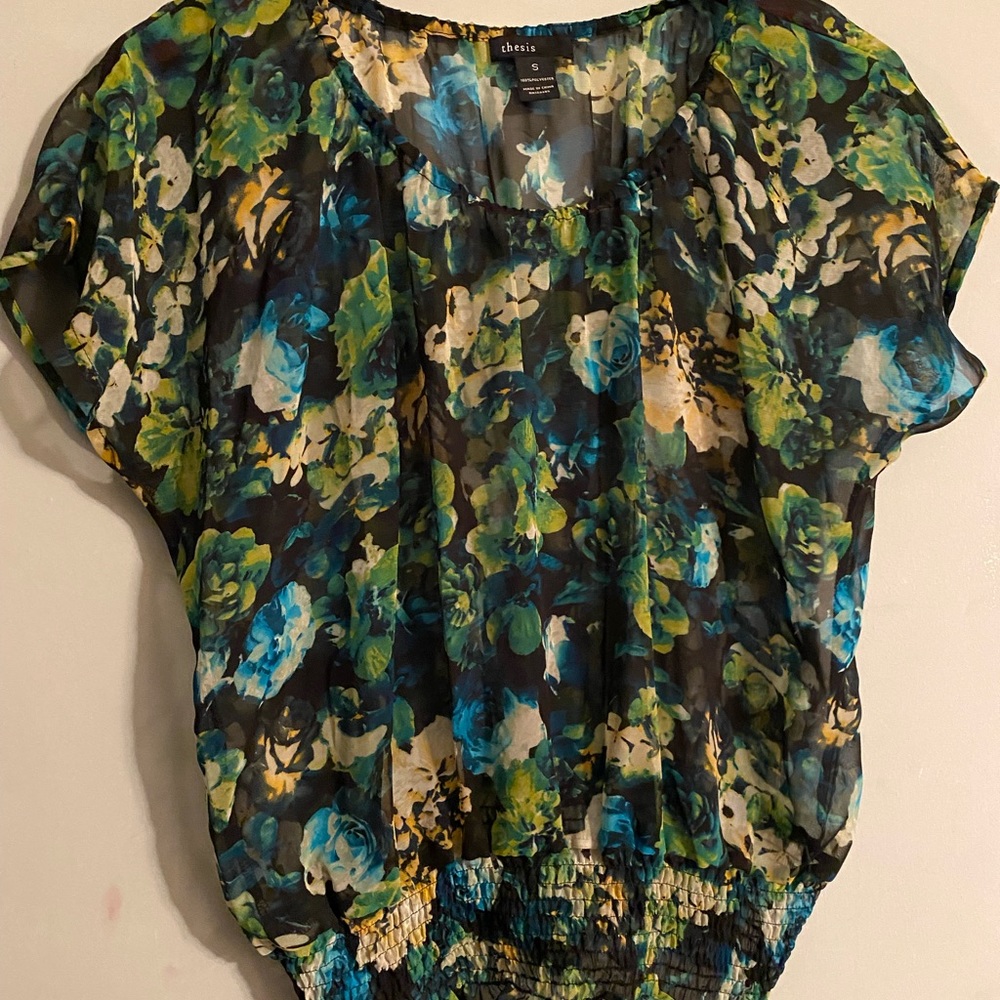 Thesis Sheer Floral Blouse